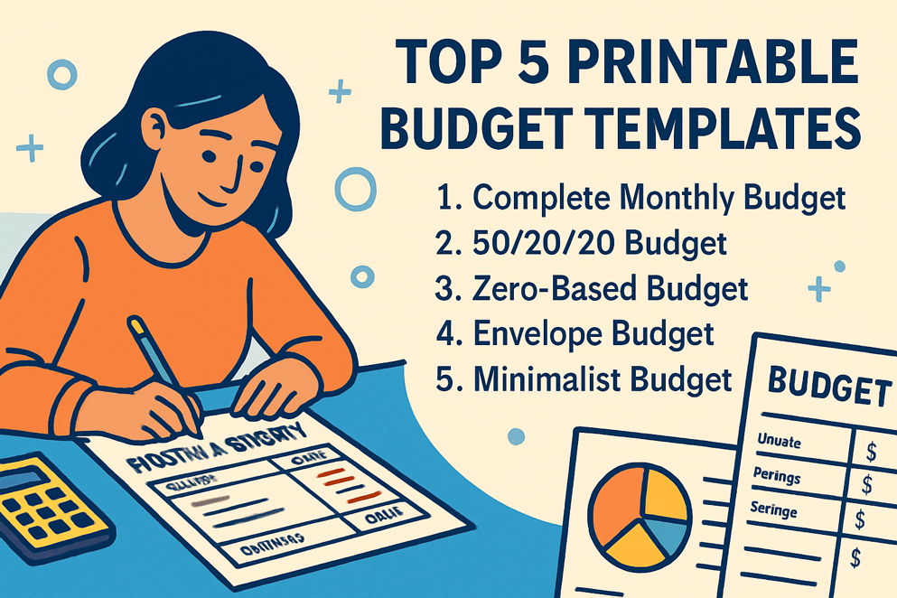 Cover image for Top 5 Printable Budget Templates